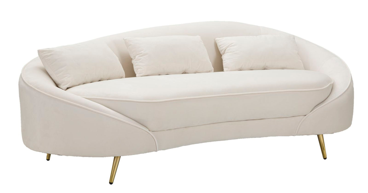 Bank 3 Seaters Oslo With Cushions Cream 185×84×68 cm
