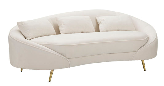Bank 3 Seaters Oslo With Cushions Cream 185×84×68 cm