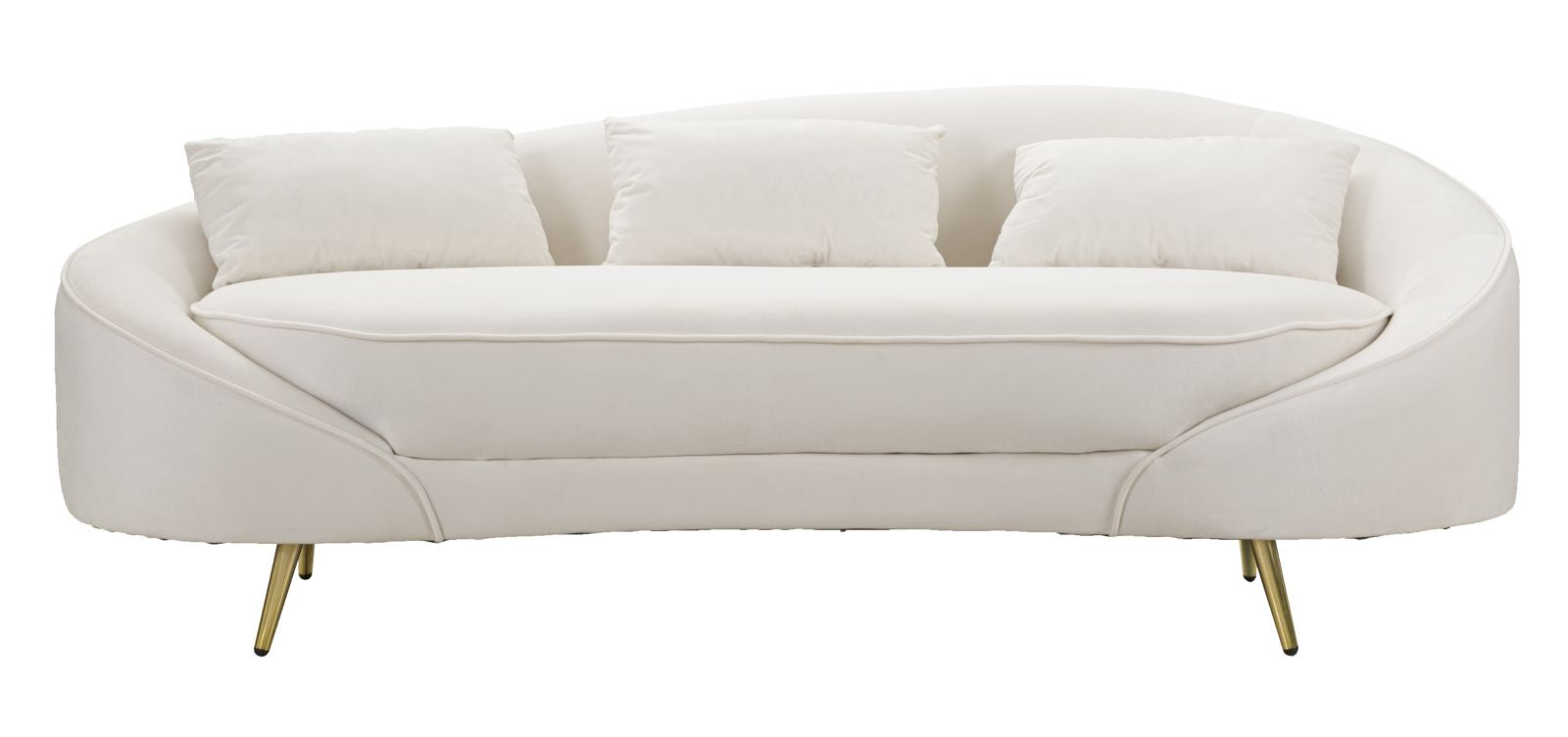 Bank 3 Seaters Oslo With Cushions Cream 185×84×68 cm
