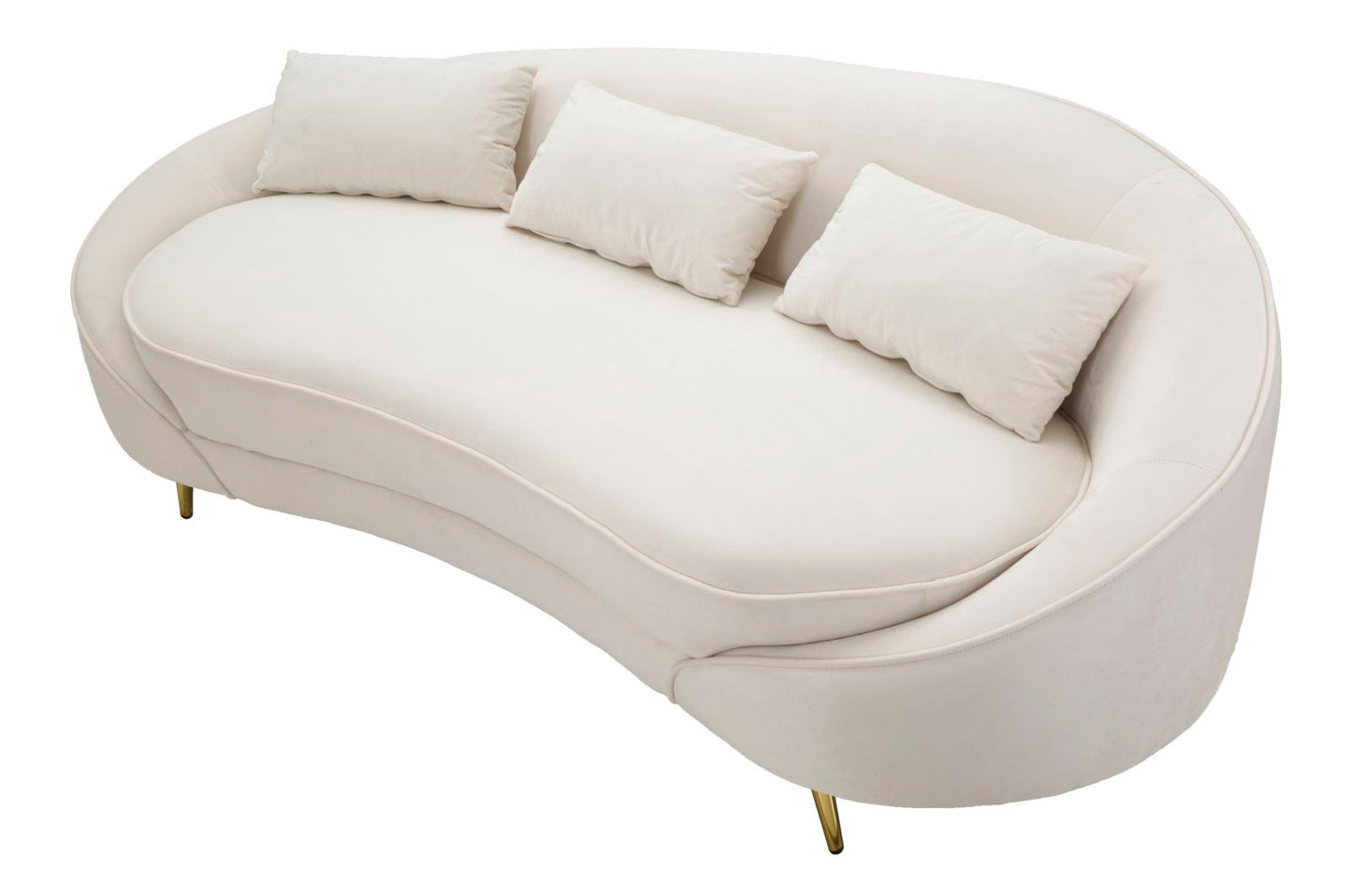Bank 3 Seaters Oslo With Cushions Cream 185×84×68 cm