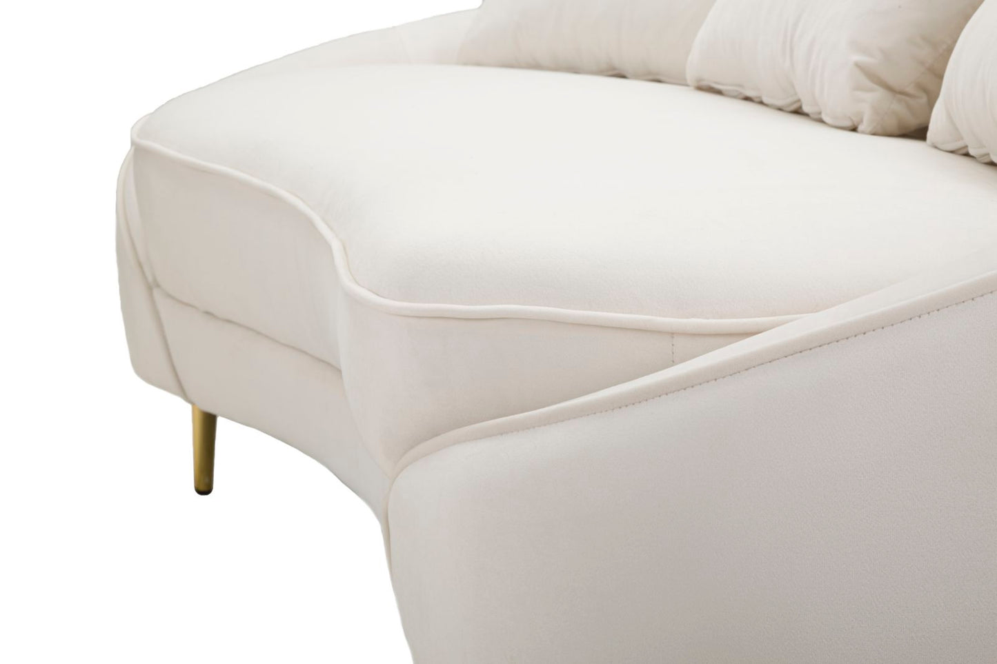 Bank 3 Seaters Oslo With Cushions Cream 185×84×68 cm
