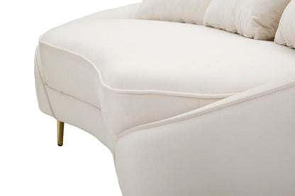 Bank 3 Seaters Oslo With Cushions Cream 185×84×68 cm