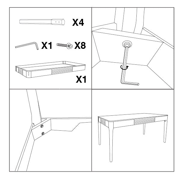 Eettafel Matera 180×90×80 cm