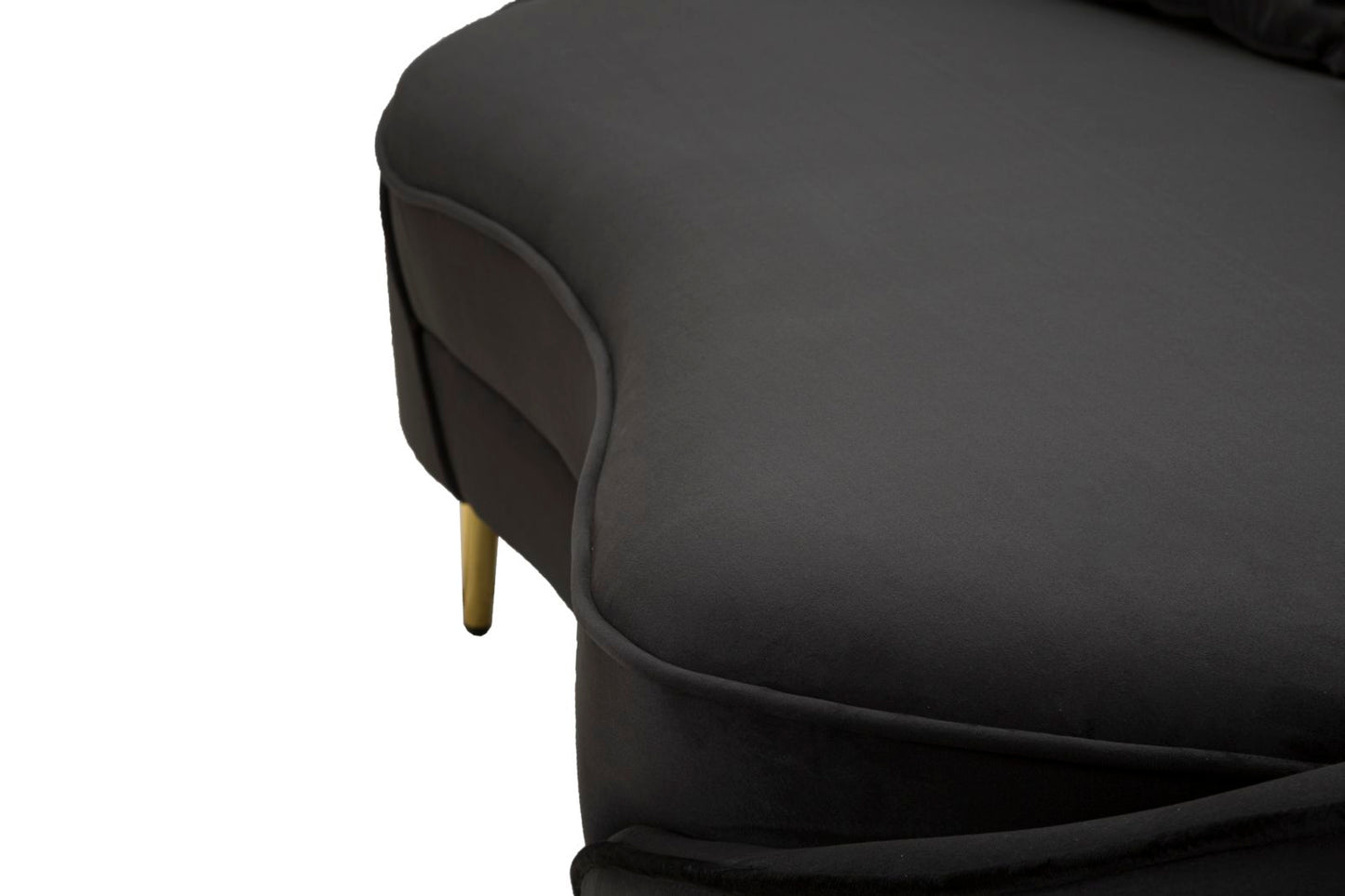 Bank 3 Seaters Oslo With Cushions Black 185×84×68 cm