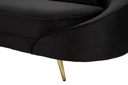 Bank 3 Seaters Oslo With Cushions Black 185×84×68 cm