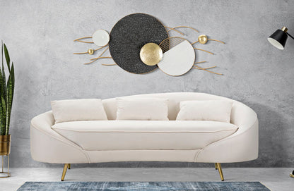 Bank 3 Seaters Oslo With Cushions Cream 185×84×68 cm