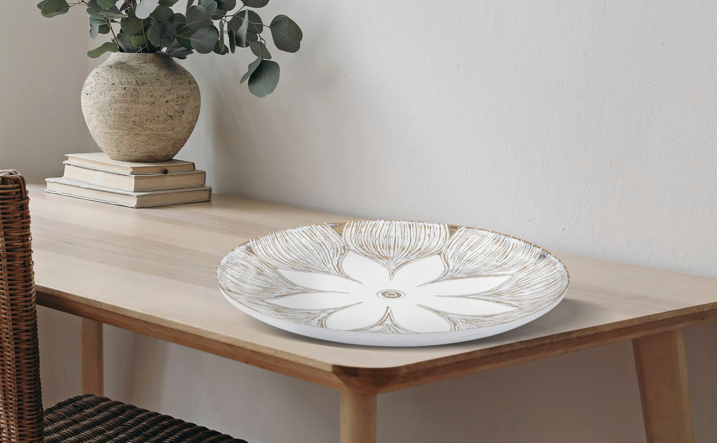 Decoratie Polyresin Atene Ø 35,5×4,4 cm