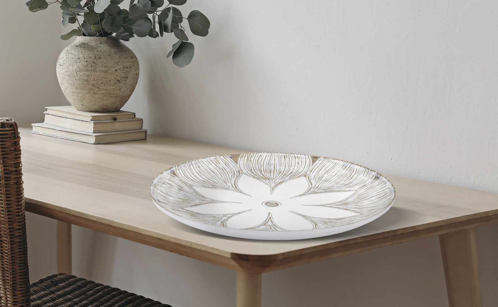 Decoratie Polyresin Atene Ø 35,5×4,4 cm