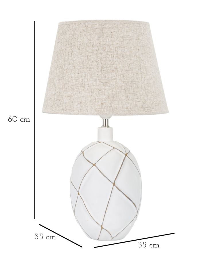 Tafellamp Polyresin Lines Ø 35×60 cm