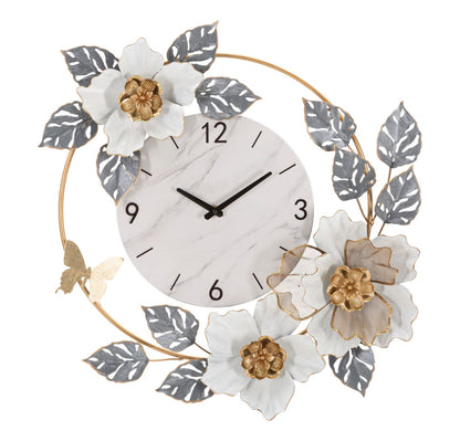 Wandklok Flowers 64×8×64 cm