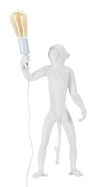 Tafellamp Monkey White Ø 26×34×55 cm