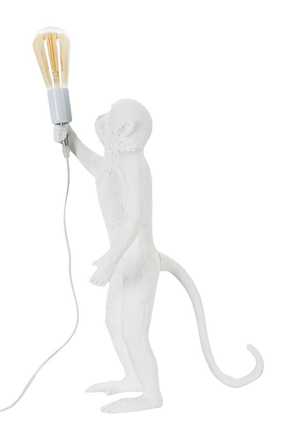 Tafellamp Monkey White Ø 26×34×55 cm