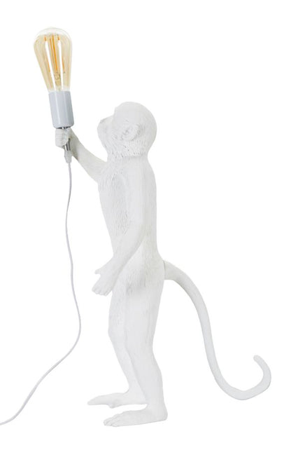 Tafellamp Monkey White Ø 26×34×55 cm