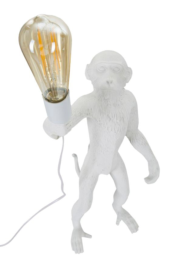 Tafellamp Monkey White Ø 26×34×55 cm