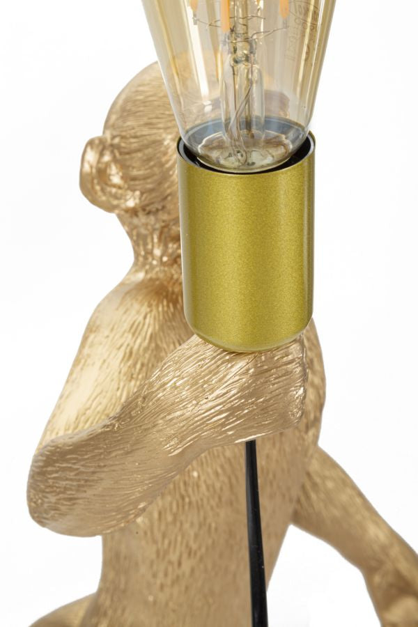 Tafellamp Monkey Gold Ø 26×34×55 cm