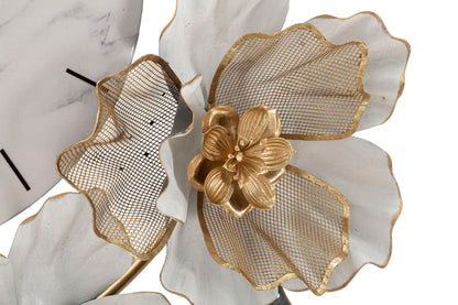 Wandklok Flowers 64×8×64 cm