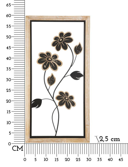 Wanddecoratie Iron/wood Wall Panel Girish -a- 30×2,5×60 cm