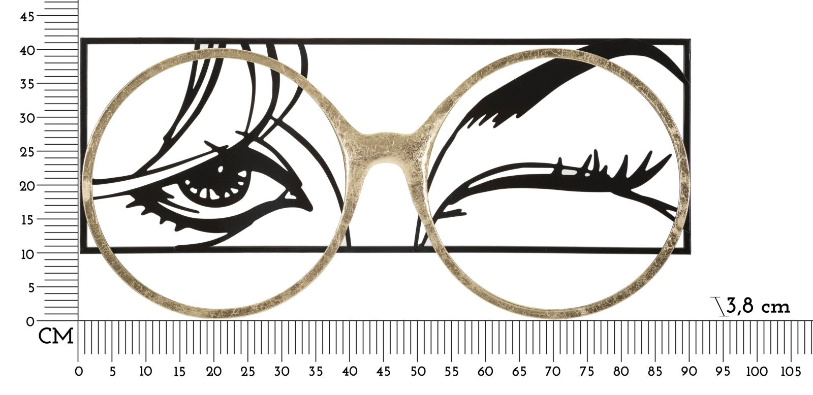 Wanddecoratie Eyewear 89,5×3,8×41,3 cm