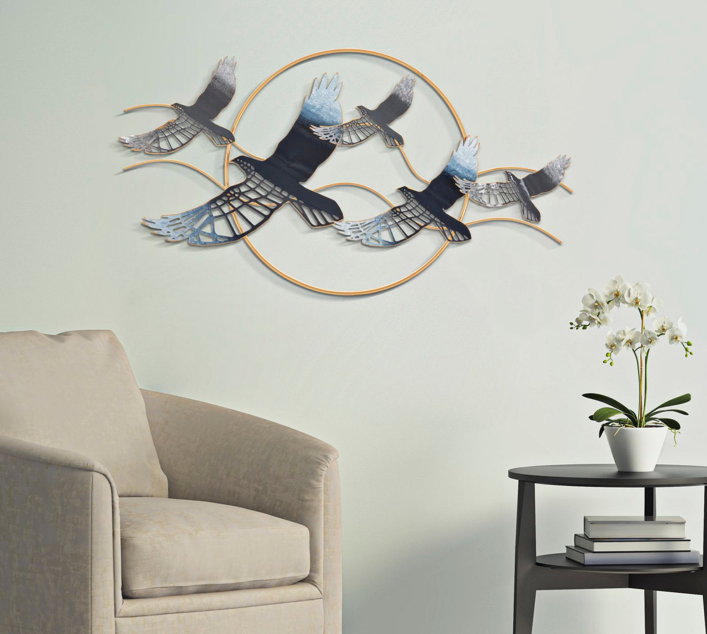 Wanddecoratie Bird 91×7×50 cm