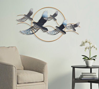 Wanddecoratie Bird 91×7×50 cm