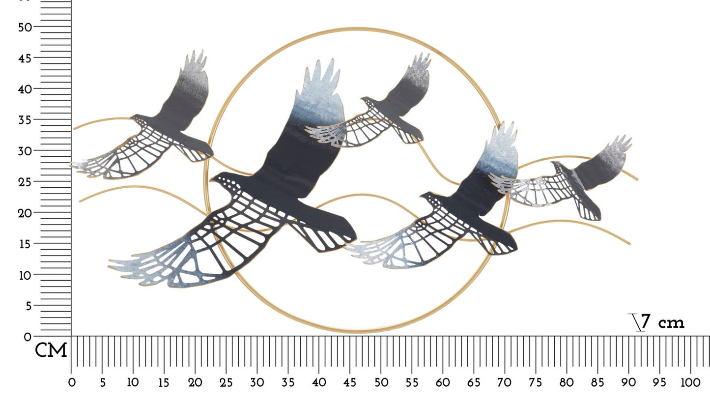 Wanddecoratie Bird 91×7×50 cm