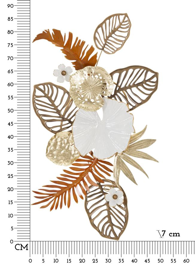 Wanddecoratie Bouquet 50,8×7×87 cm