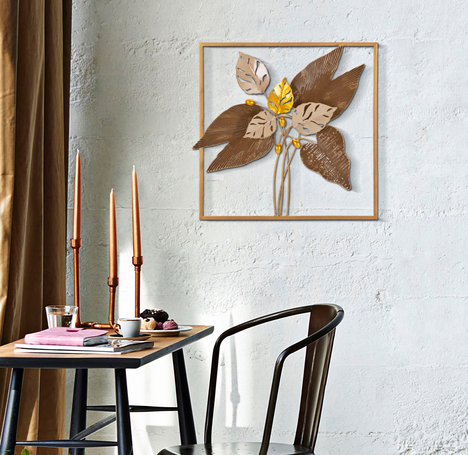 Wanddecoratie Browy 50,2×5,1×50,2 cm