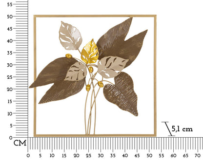 Wanddecoratie Browy 50,2×5,1×50,2 cm