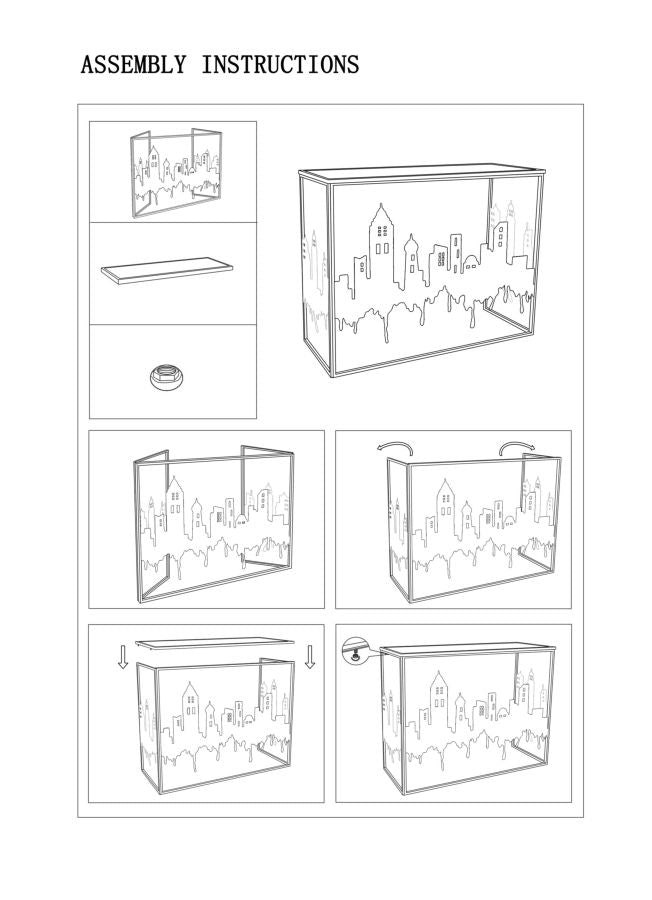 Consoletafel City 110×38,5×81 cm