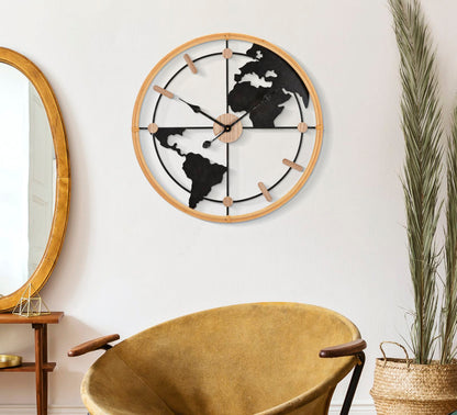 Wandklok World New Ø 60×5 cm