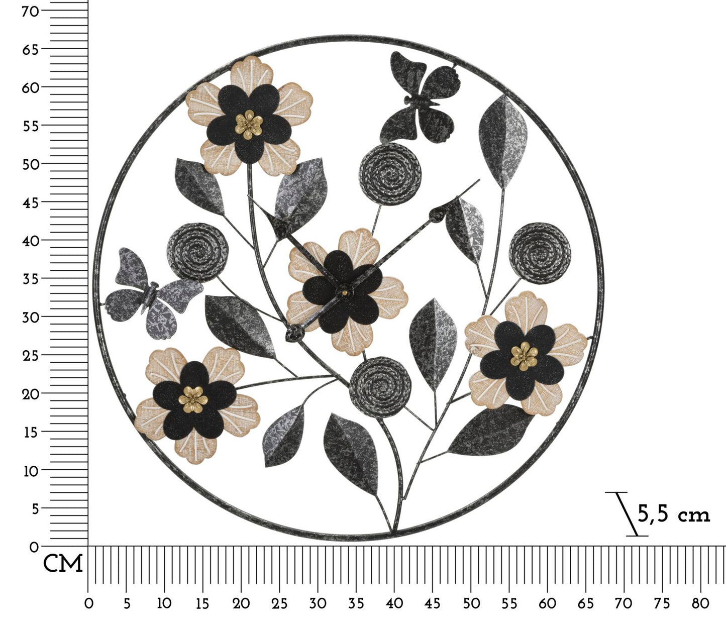 Wandklok Divaker Ø 67×5,5 cm