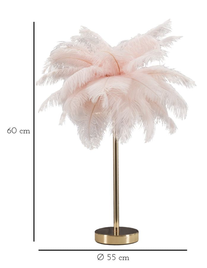 Tafellamp Palm Pink Ø 40×55 cm