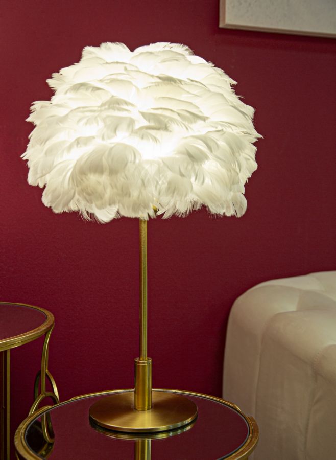 Tafellamp Ball Feather Ø 30×50 cm