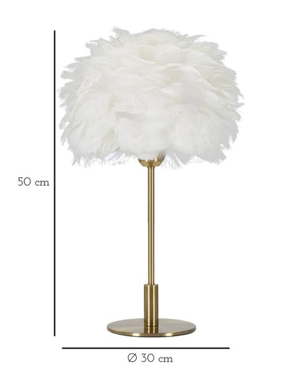 Tafellamp Ball Feather Ø 30×50 cm