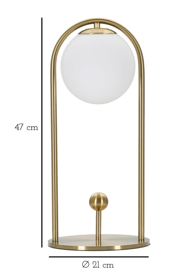 Tafellamp Glamy Arc -a- Ø 21×47 cm