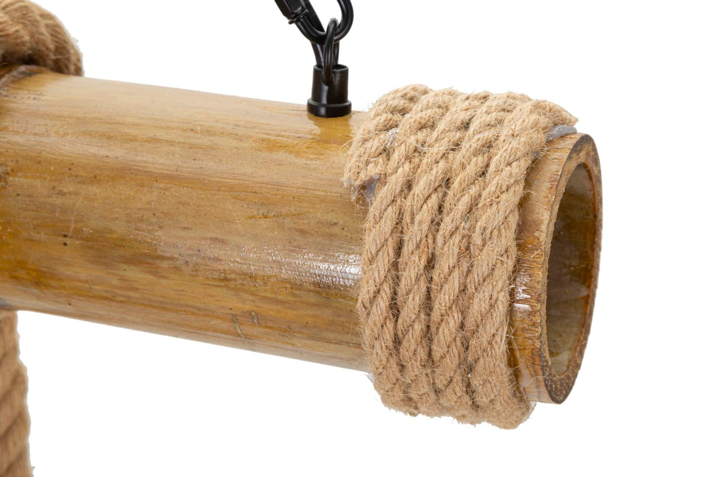 Plafondlamp Bamboo/rope 80×15×120 cm