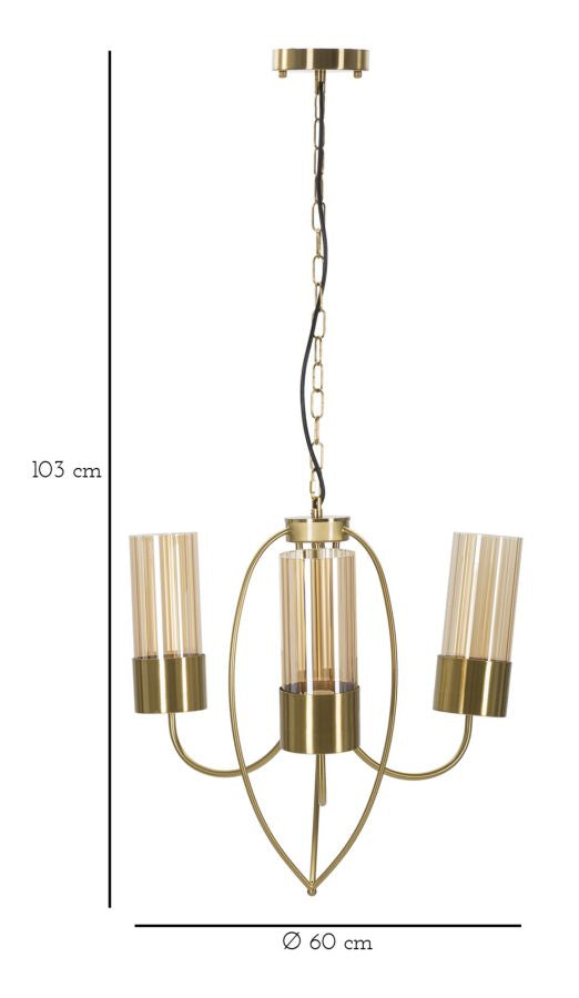 Plafondlamp Versailles 3 Lights Ø 60×103 cm