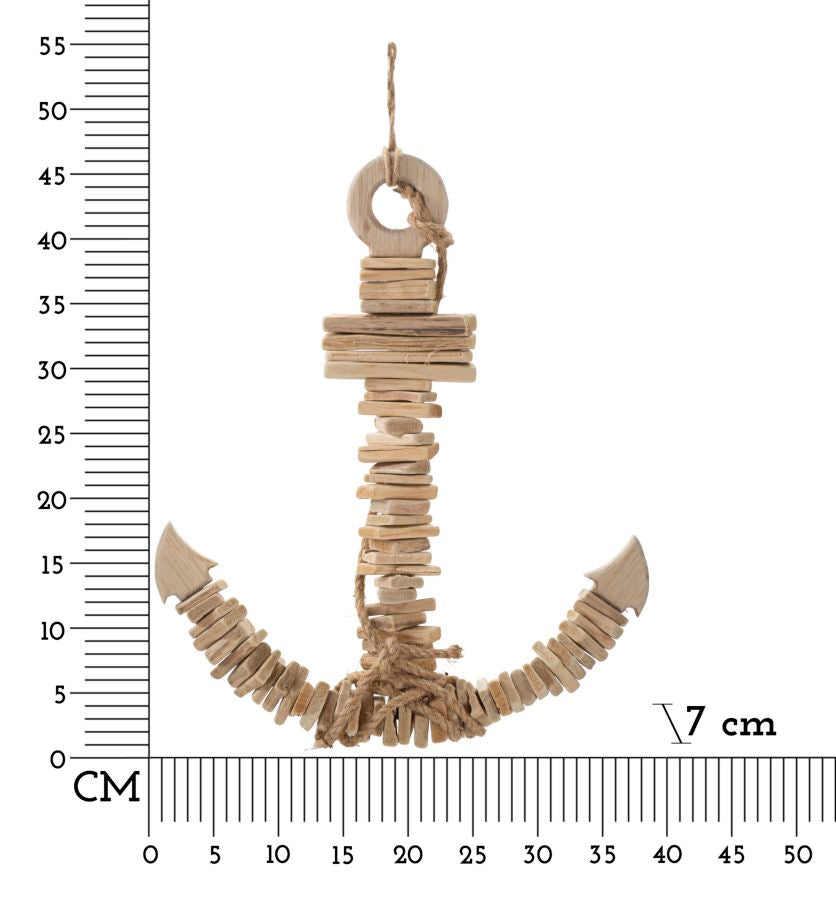 Wanddecoratie Anchor Nature To Hang 39×7×46 cm