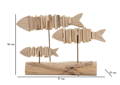 Decoratie Fish Nature 37×10×24 cm