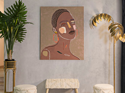 Schilderij Tribal -a- 80×2,8×100 cm