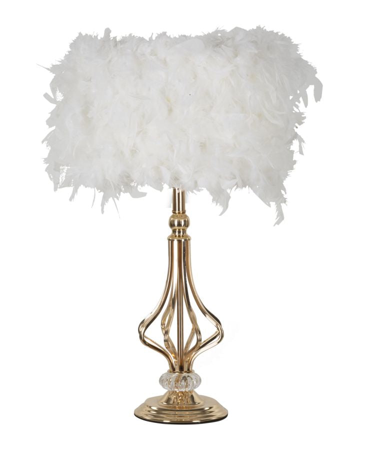 Tafellamp Tarty White Ø 25×54 cm