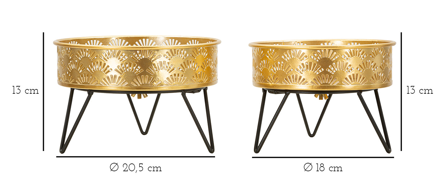 Vaashouder Zanny Set 2 Pcs Ø 20,5×13 cm