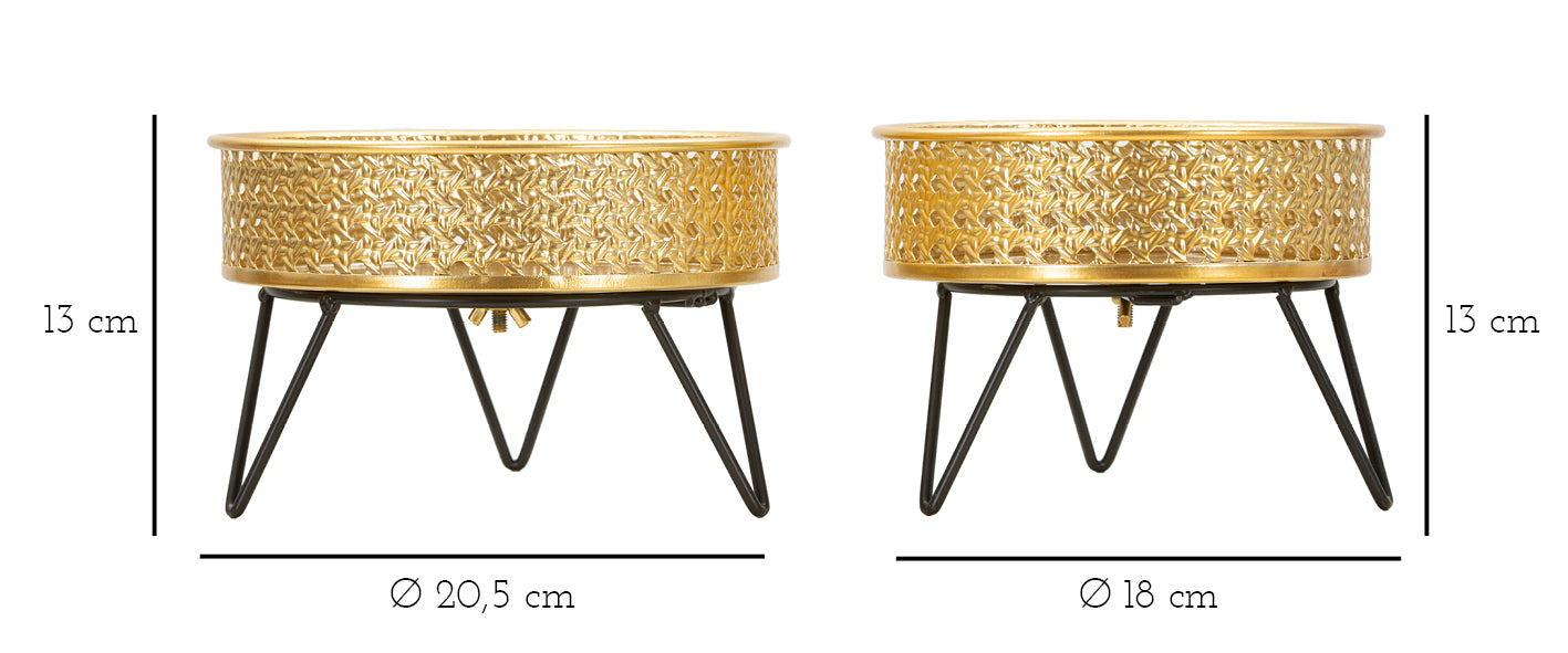 Vaashouder Bossy Set 2 Pcs Ø 20,5×13 cm
