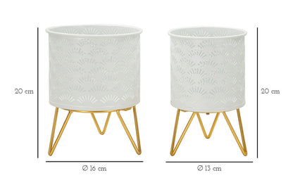 Vaashouder Carly Set 2 Pcs Ø 16×20 cm