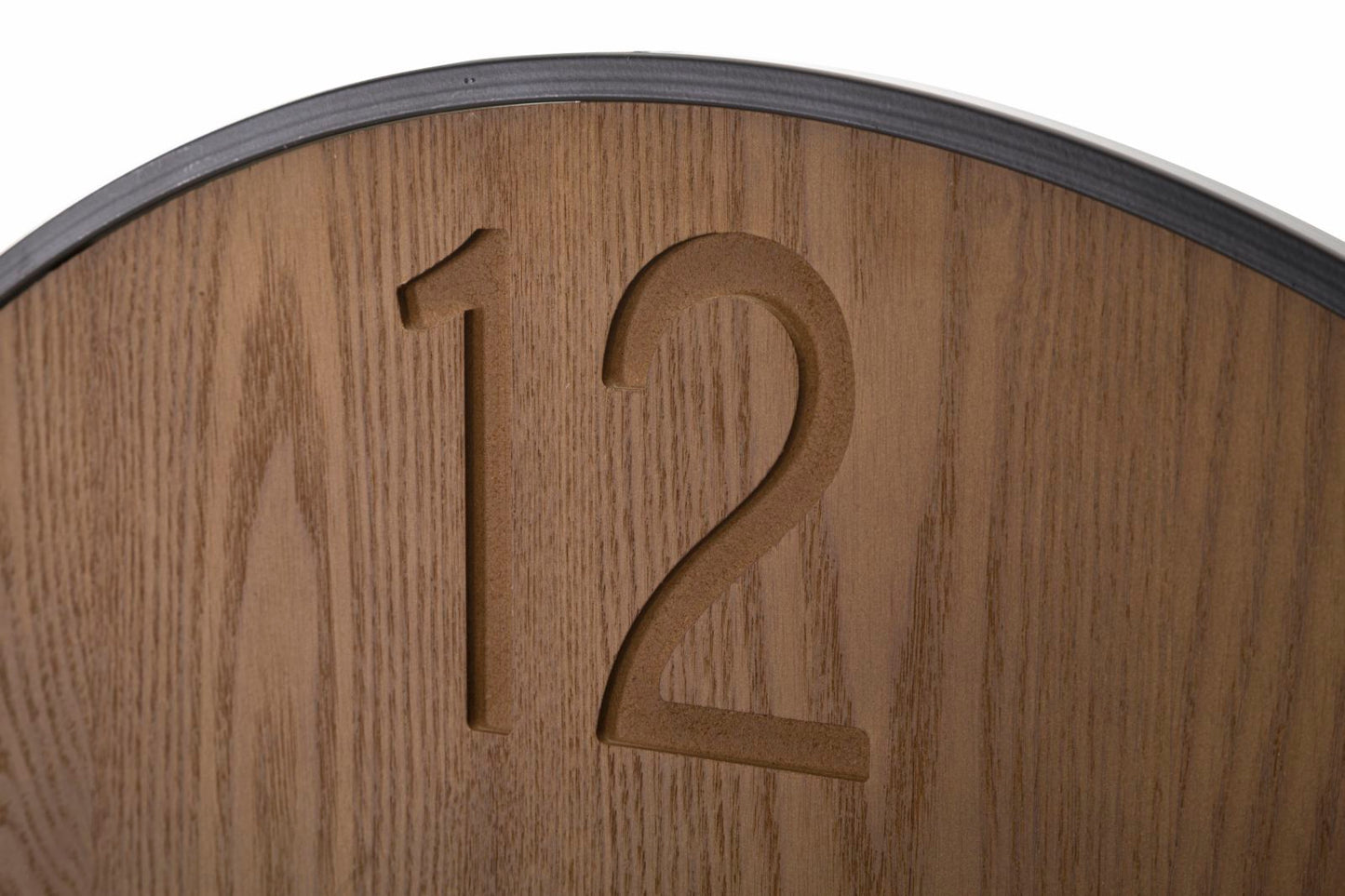Wandklok Super Wood/leaf Ø 60×2 cm
