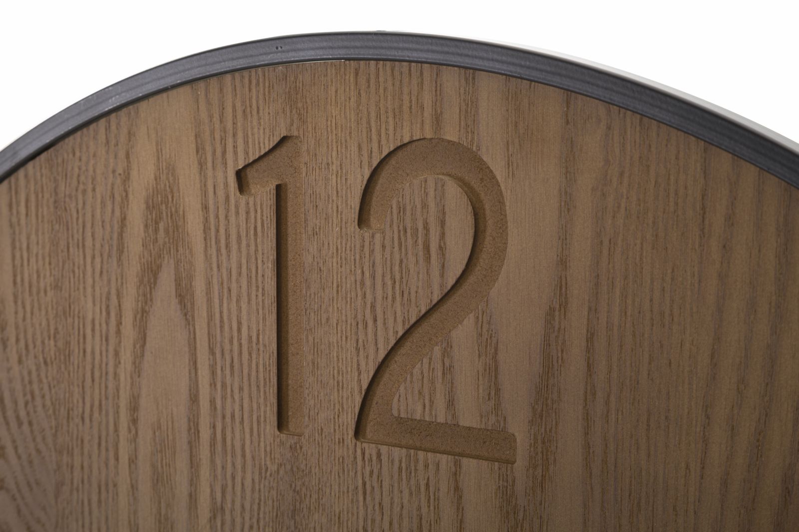 Wandklok Super Wood/leaf Ø 60×2 cm
