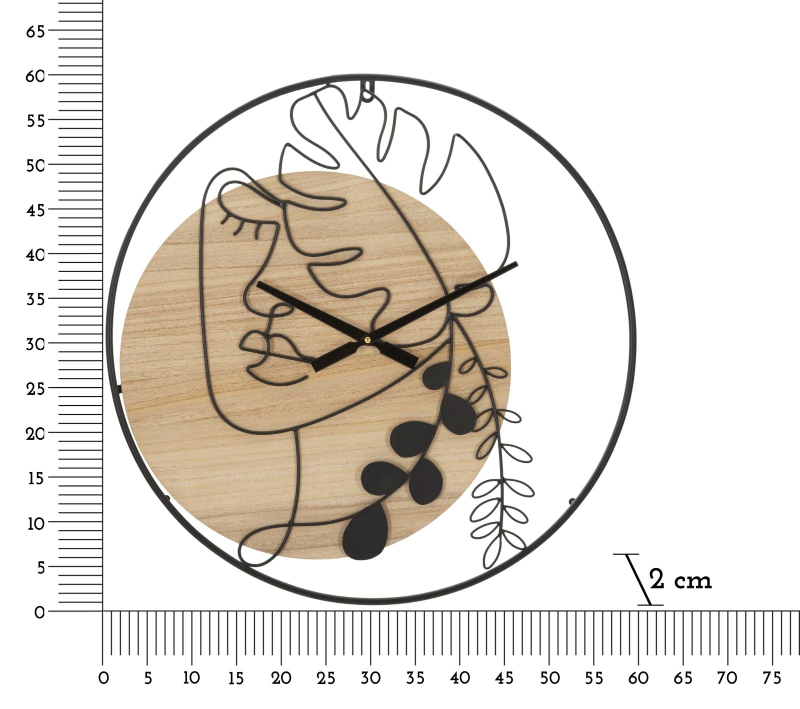 Wandklok Elegant -a- Ø 60×2 cm