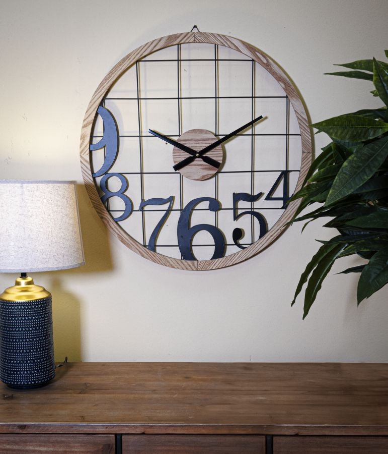 Wandklok Numbers Ø 60×2,5 cm