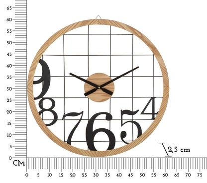 Wandklok Numbers Ø 60×2,5 cm