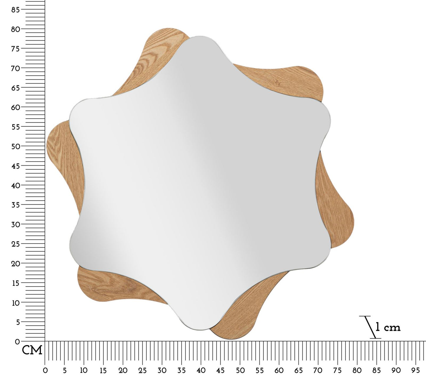Spiegel Star Ø 80×1 cm